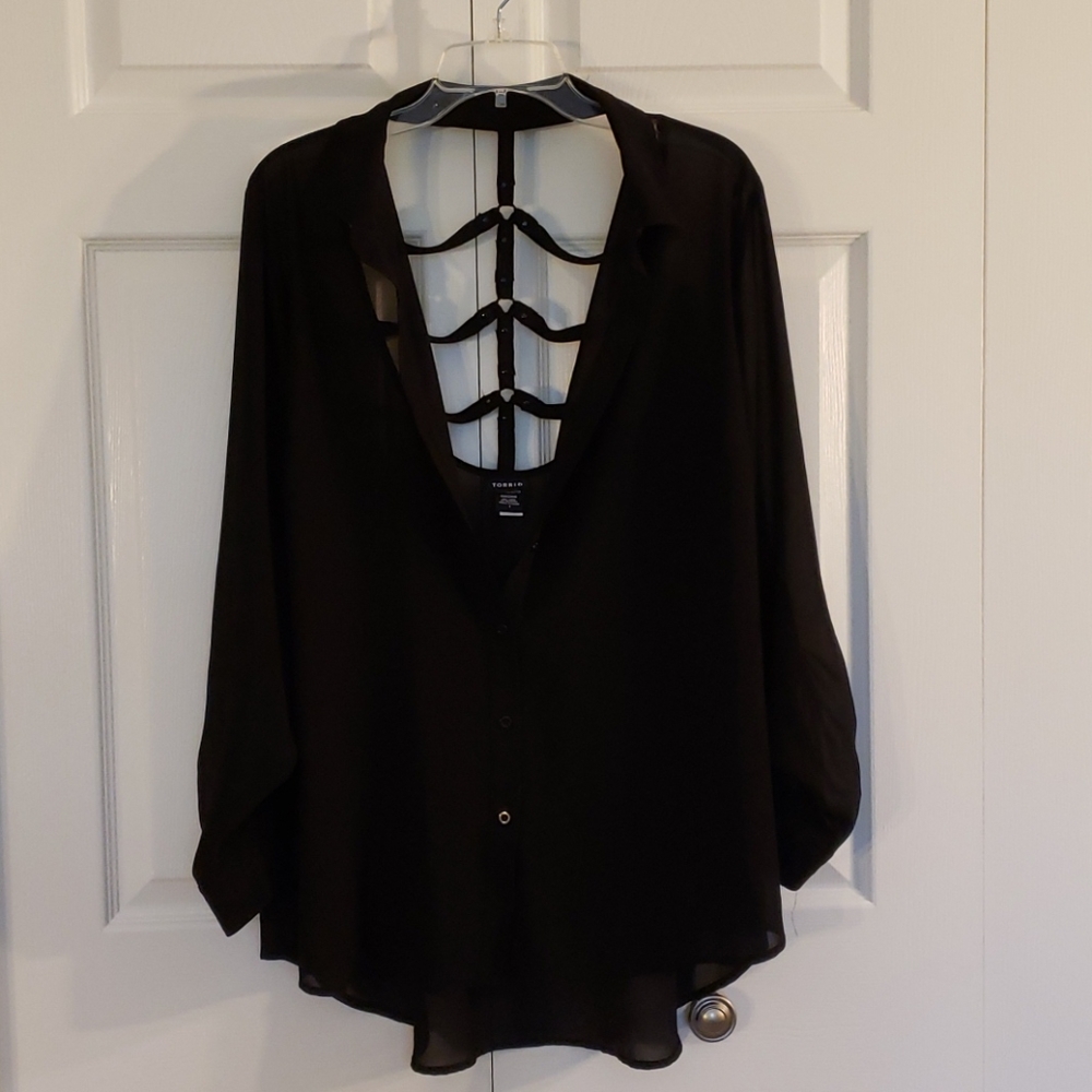 Torrid Chiffon Shirt